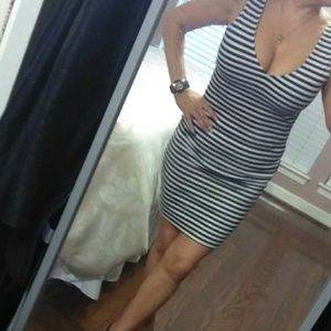 Black and White Stripped Dress